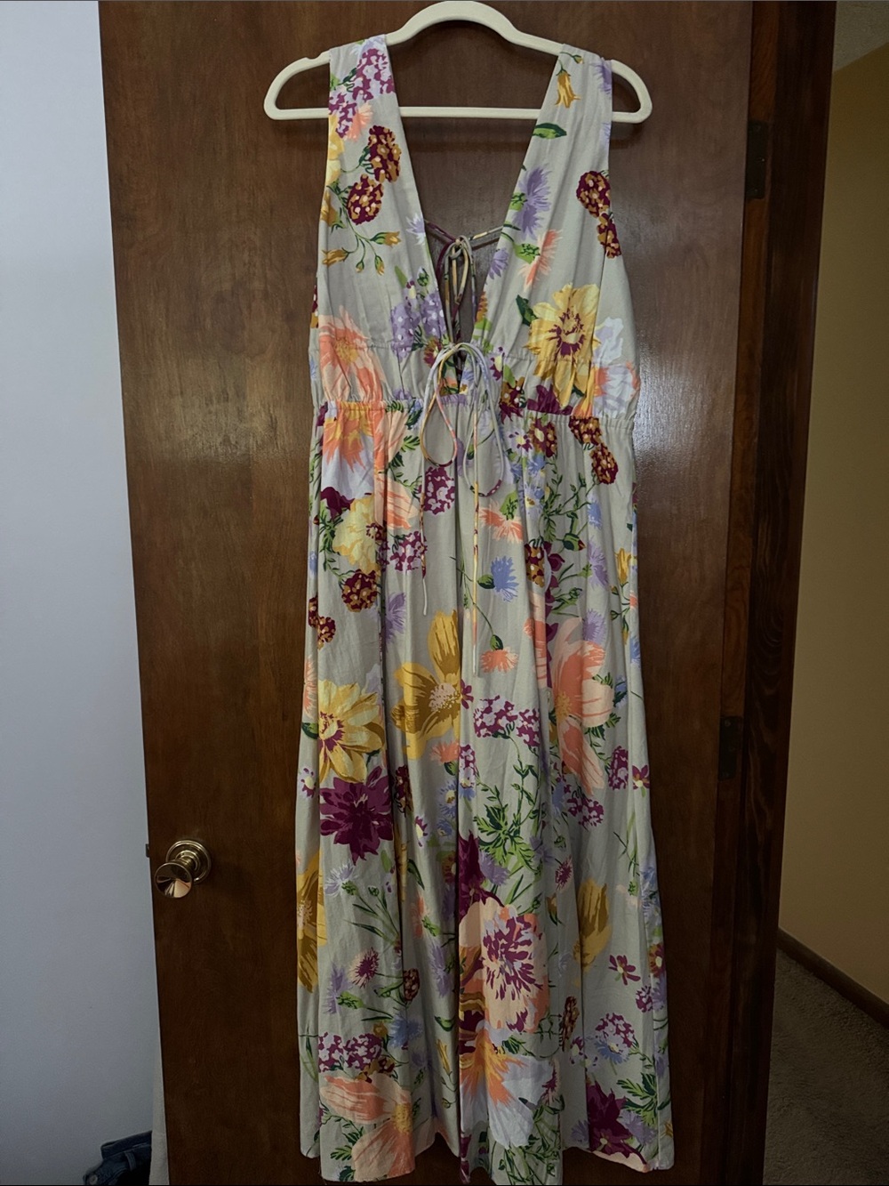H&M Floral Linen Maxi Dress - NWOT